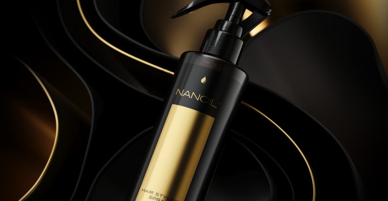 spray som forenkler hårstyling Nanoil